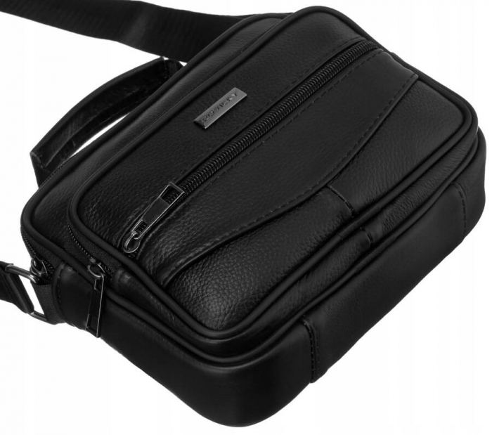 Geanta de umar pentru barbati din piele naturala - Rovicky PTR-R-13202-S-3853 BL [7]