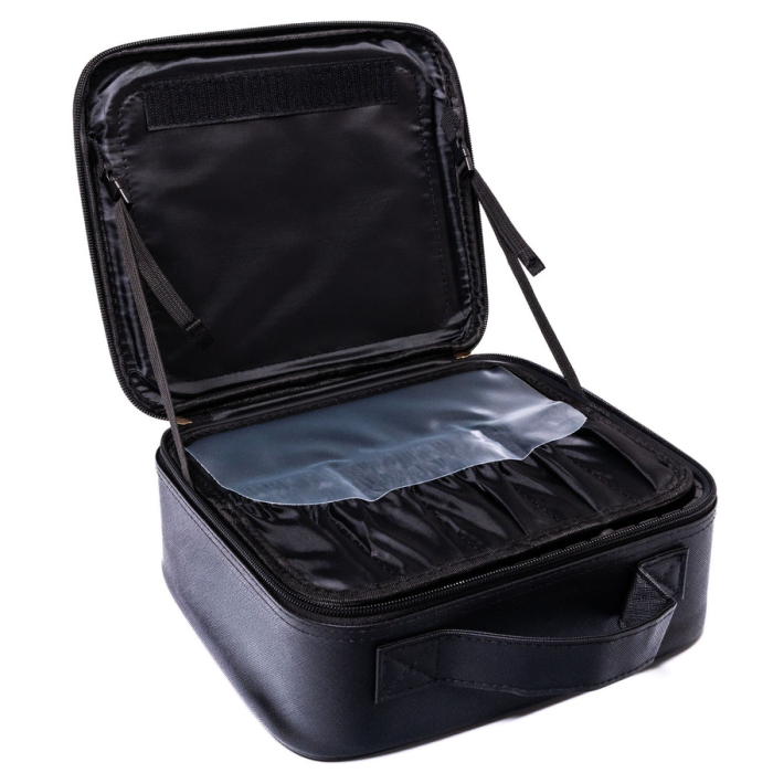 Cutie de bijuterii neagră din piele ecologică, închisă cu fermoar - Peterson PTR-PTN SZK-10-7818 BLAC [12]