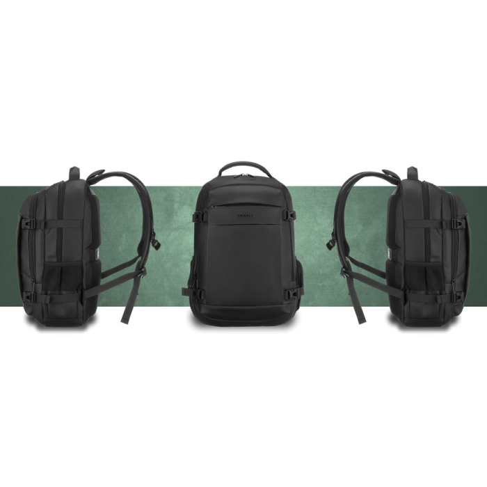 Rucsac mare de călătorie negru cu compartiment pentru laptop și închidere cu fermoar - Peterson PTR-PTN HY242-7048 BLACK [14]