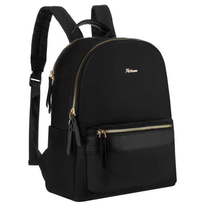 Rucsac urban pentru femei, din poliester negru, cu bretele reglabile - Peterson PTR-PTN JN-11-0146 BLACK [1]