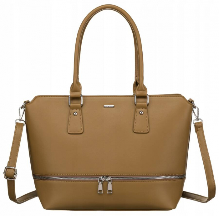 Geanta shopper de dama eleganta din piele ecologica cu curea detasabila - Rovicky PTR-R-072-04-0379 BE [2]