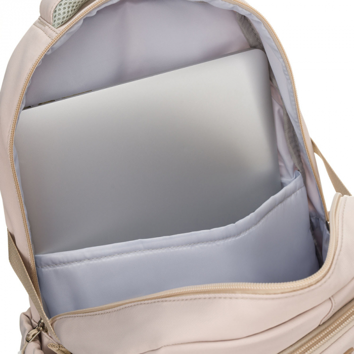 Rucsac școlar bej, la modă, din poliester, cu bretele reglabile - Peterson PTR-PTN 8594-1389 BEIGE [10]