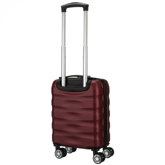 Valiză mică de cabină cu roți detașabile, culoare vișinie - Peterson PTR-PTN 5806-W-XS-4473 P [5]