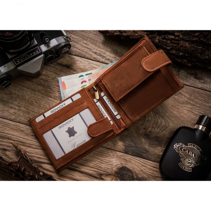 Portofel din piele naturala pentru barbati PTR-N992L-CHM-DOG-1-BL C [5]