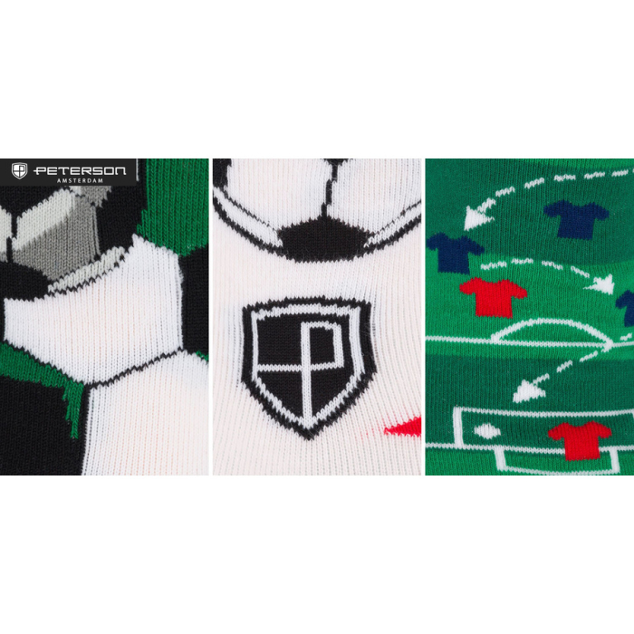 Set de șosete bărbătești cu motiv de fotbal, mărimile 38-44 - Peterson PTR-PTN SML-S3W-FB-38-44 [37]