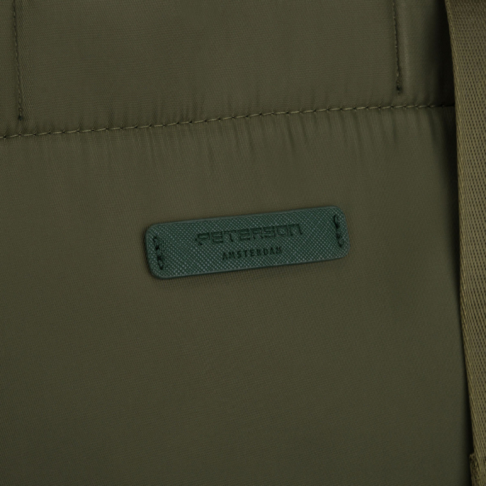 Geantă de damă verde din nylon, cu un singur compartiment, cu curea detașabilă și reglabilă - Peterson PTR-PTN JN-10-0122 GREEN [7]