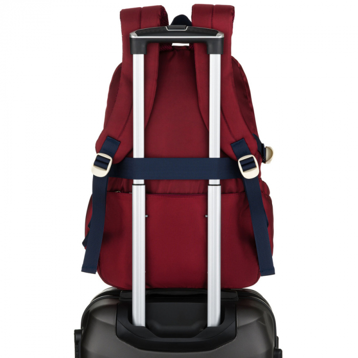 Rucsac școlar din poliester bordo cu , curele laterale - Peterson PTR-PTN 8594-1402 BORDO [6]