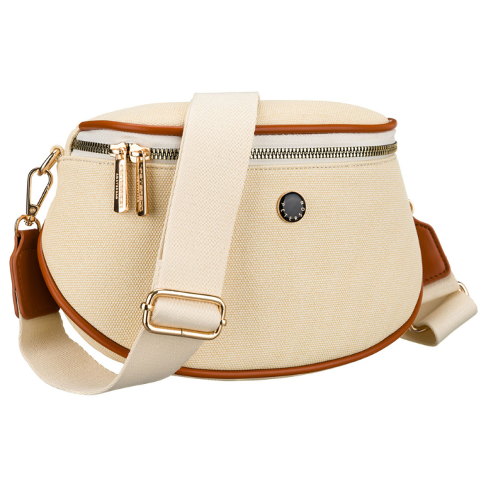 Geantă elegantă de damă din piele ecologică tip borseta - Peterson PTR-PTN MIS-07-2010 ECRU [2]