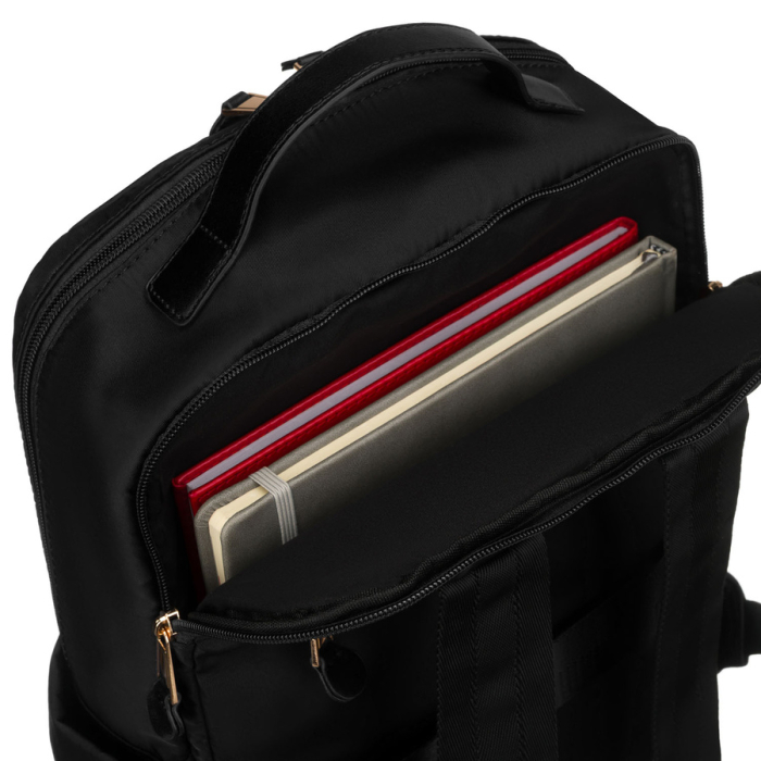 Rucsac negru din nailon pentru femei cu curea de bagaj - Peterson PTR-PTN JN-09-0047 BLACK [10]