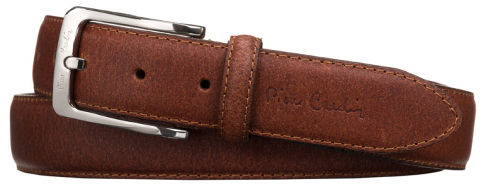 Curea barbati din piele naturala Pierre Cardin 9025 COGNAC [3]