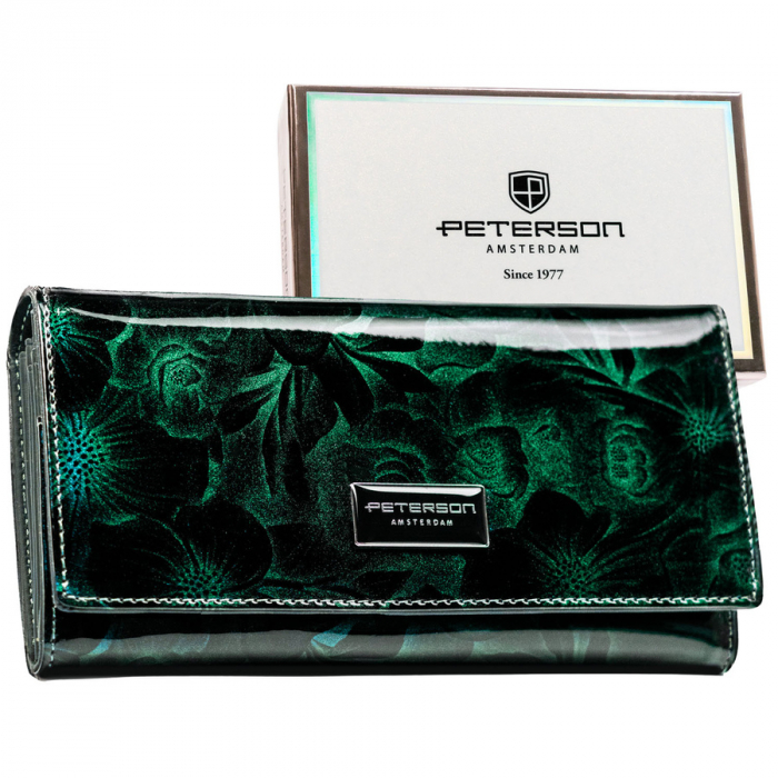 Portofel dama din piele naturala Peterson PTR-PTN PS122-FDS GREEN [2]