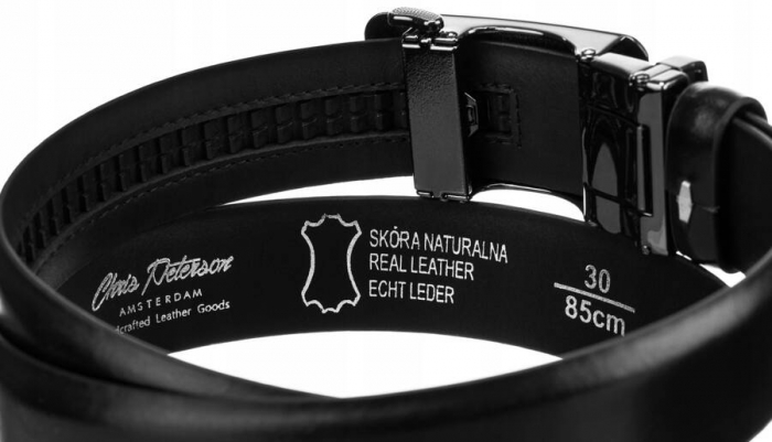 Curea barbati din piele naturala Peterson PTR-PTN A002 BL [4]