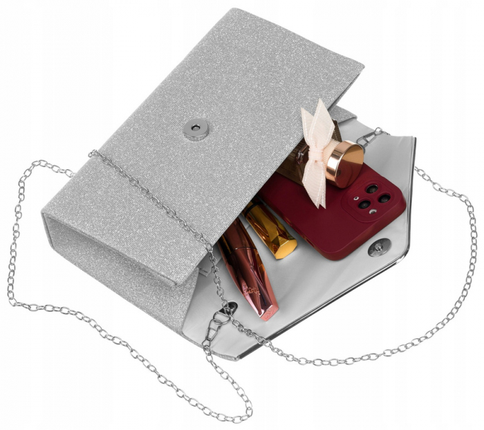 Geantă clutch damă cu sclipici - Rovicky PTR-R-XS014-8627 SIL [8]