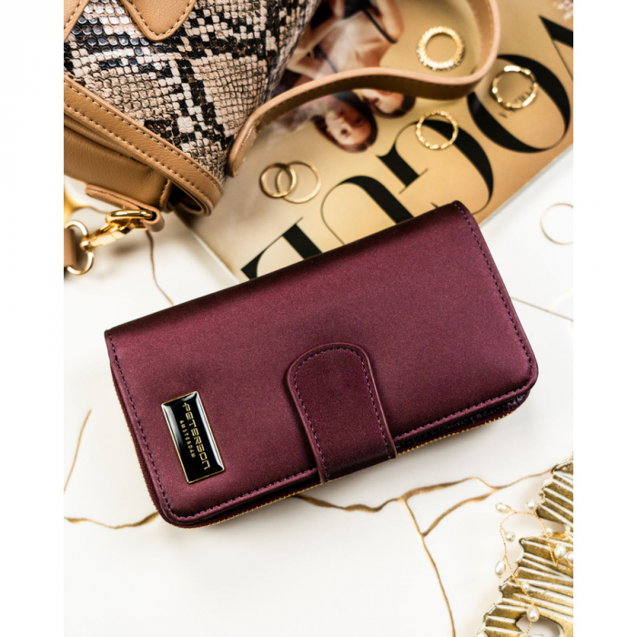 Portofel din piele pentru femei Peterson PTR-PTN PS116-HNL PURPLE [3]