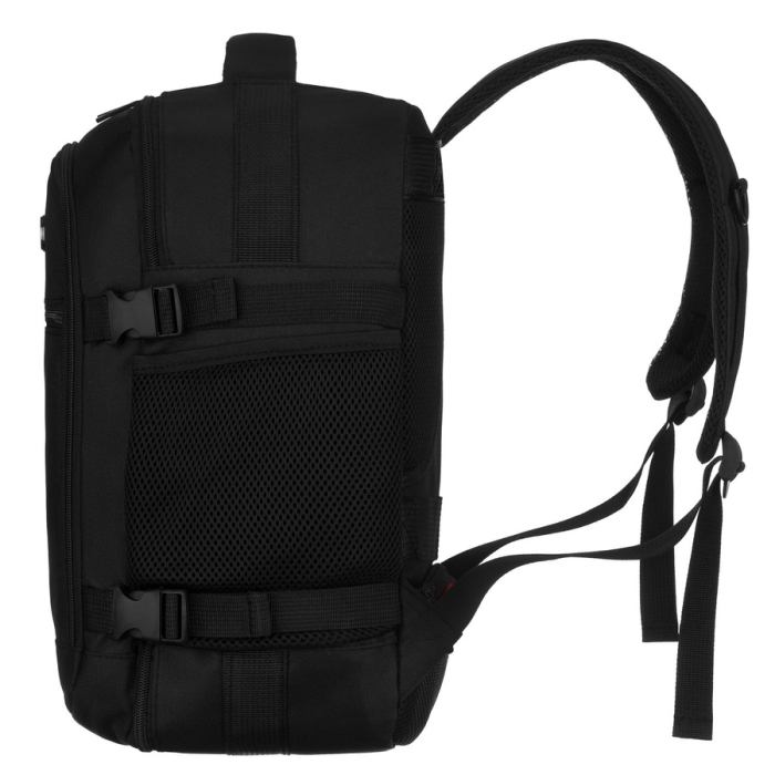 Rucsac de călătorie negru din poliester cu două compartimente, perfect pentru bagajul de mână - Peterson PTR-PTN GAWRON-6-9621 BL [8]