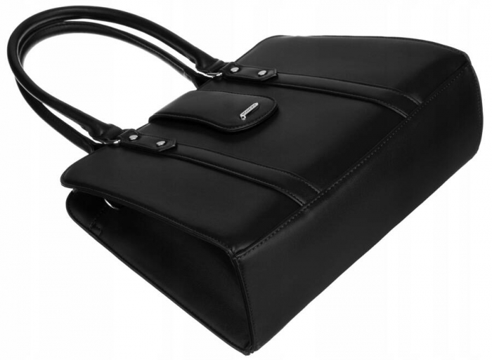 Geanta shopper de dama eleganta din piele ecologica - Rovicky PTR-R-073-04-0485 BL [8]
