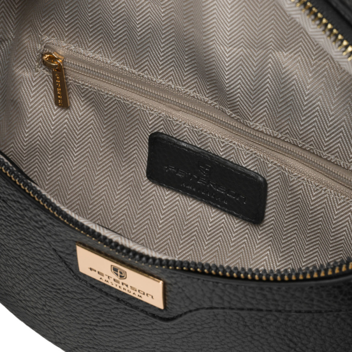 Geantă de damă din piele ecologică de culoare neagră - Peterson PTR-PTN MIS-17-5409-BLAC [6]