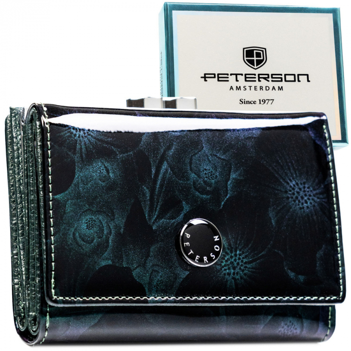 Portofel dama din piele naturala Peterson PTR-PTN PS15-09-FDS GREE [1]