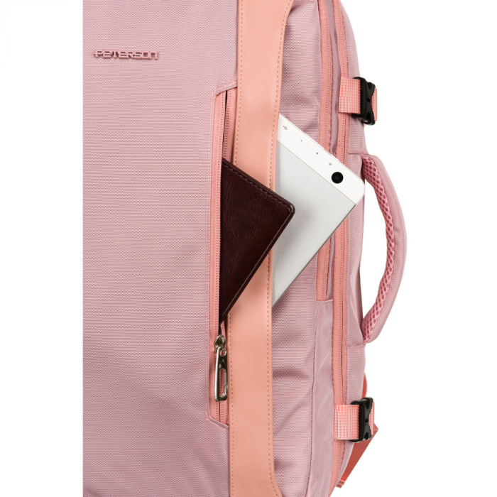 Rucsac cu spațiu pentru laptop roz, suspendat pe bretele reglabile - Peterson PTR-PTN 24403-6942 PINK [20]