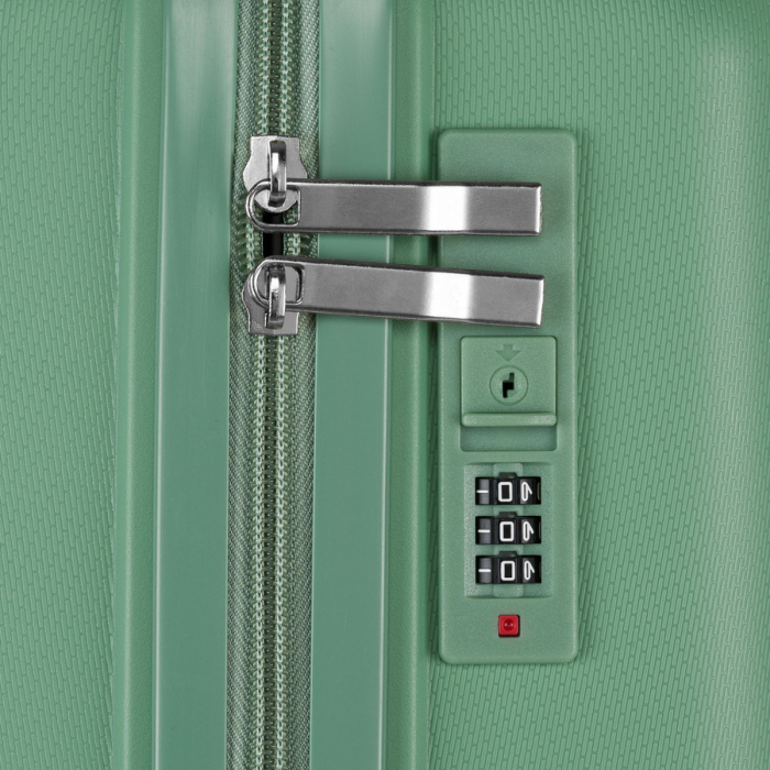 Valiză de cabină verde cu mâner telescopic - Peterson PTR-PTN PP-09-W-S-1488 G [12]