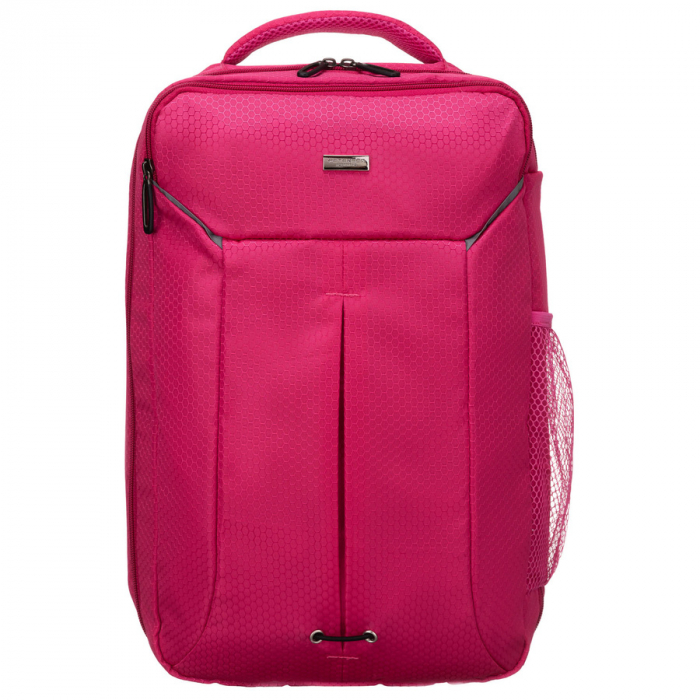 Rucsac de călătorie roz din poliester cu , curea pentru valiză - Peterson PTR-PTN BOCIAN-6439 PINK [2]
