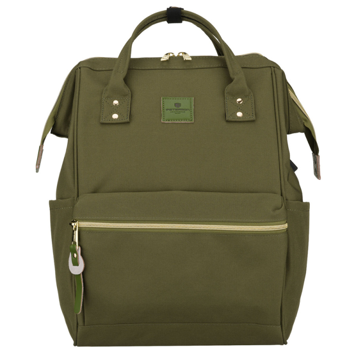 Rucsac de damă verde din poliester cu compartiment pentru laptop și bretele reglabile - Peterson PTR-PTN ALFA GREEN [4]