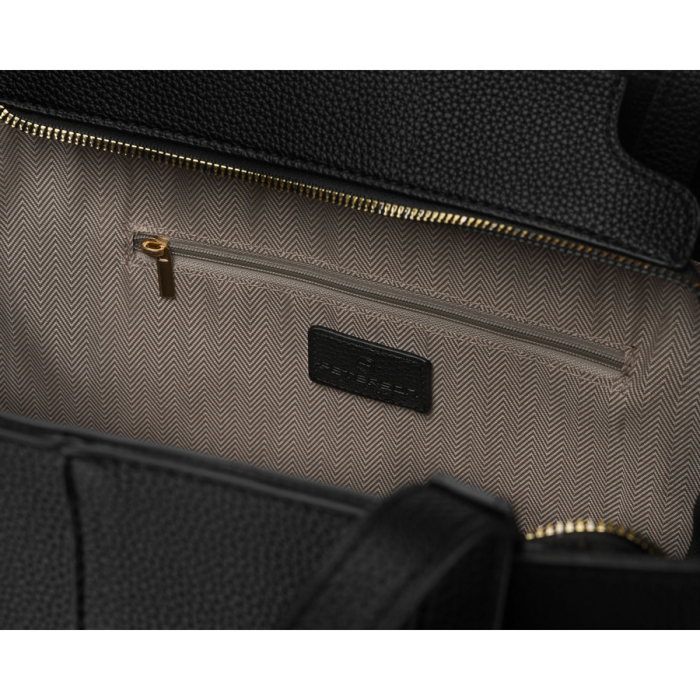 Geantă de damă neagră tip shopper din piele ecologică cu husă practică inclusă - Peterson PTR-PTN TOR-ALE-26 BLACK [8]