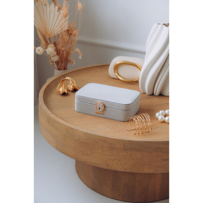 Cutie argintie spațioasă și elegantă, cu încuietoare cu cheie - Peterson PTR-PTN SZK-07-3071 SILV [2]