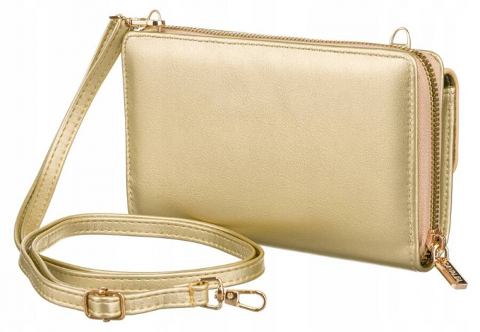 Poșetă-portofel elegant cu curea lungă - 4U Cavaldi PTR-M-13-1309 GOLD [3]
