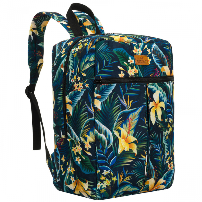 Rucsac de călătorie spațios cu model floral și fermoar - Rovicky PTR-R-PL-01-9005 09 [1]