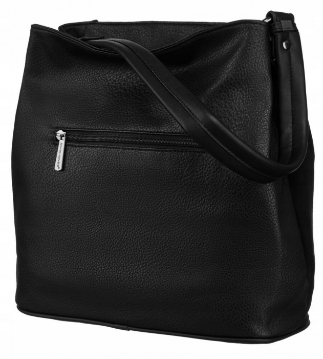 Geanta de dama din piele ecologica cu model de sarpe - David Jones PTR-6885-4 BL [3]