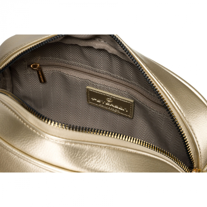 Geantă de damă aurie strălucitoare, din piele ecologică, de la Peterson PTR-PTN STY-2-PIL GOLD [6]