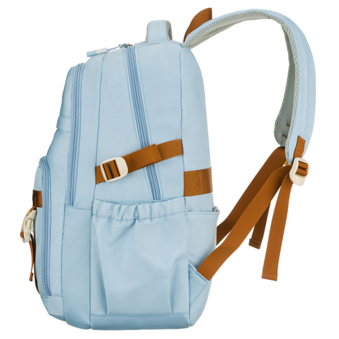 Ghiozdan școlar albastru din poliester cu bretele reglabile - Peterson PTR-PTN 8594-1419 BLUE [5]