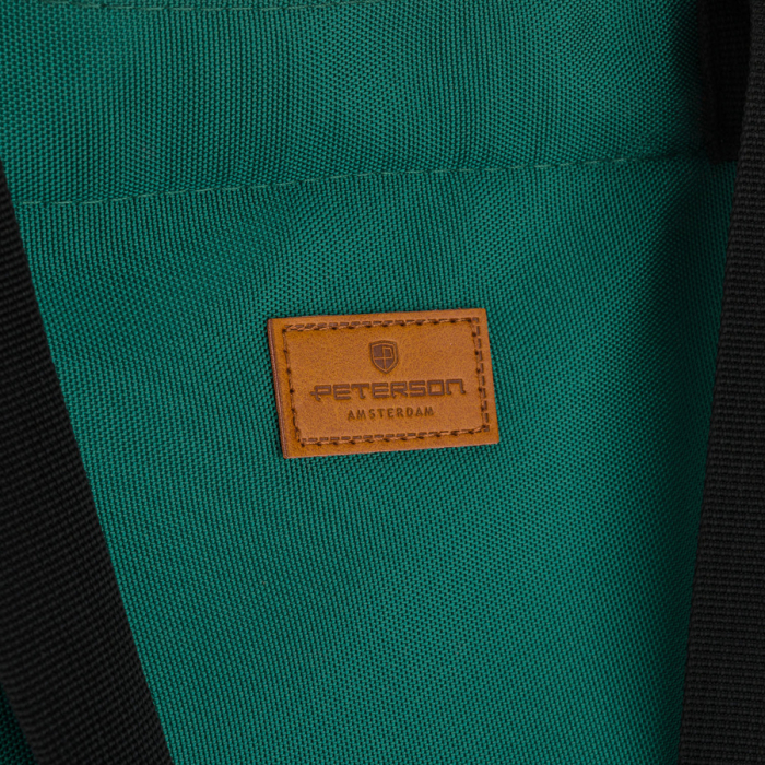 Geantă mare de damă, din poliester, verde închis, cu mânere și curea detașabilă - Peterson PTR-PTN TZ15605D-1006 D. [4]