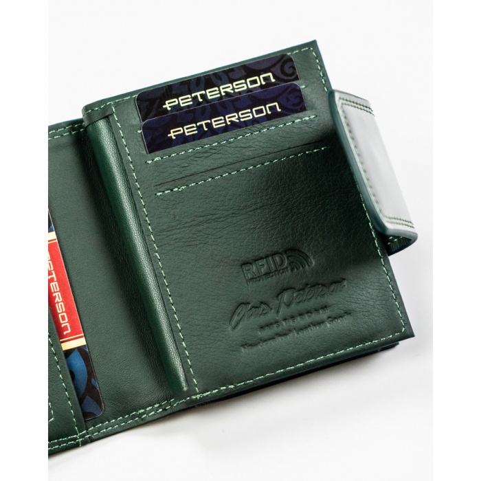 Portofel dama din piele naturala Peterson PTR-PTN PS329-FDS GREEN [8]