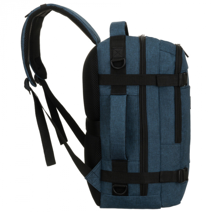 Rucsac de călătorie din poliester bleumarin cu curea atașabilă - Peterson PTR-PTN SIKORKA-6477 NAV [4]