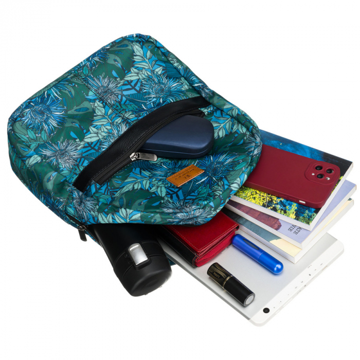 Rucsac de damă verde și albastru cu buzunar exterior - Rovicky PTR-R-PL15601-8923 12 [8]