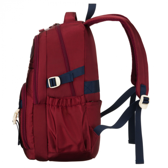 Rucsac școlar din poliester bordo cu , curele laterale - Peterson PTR-PTN 8594-1402 BORDO [4]