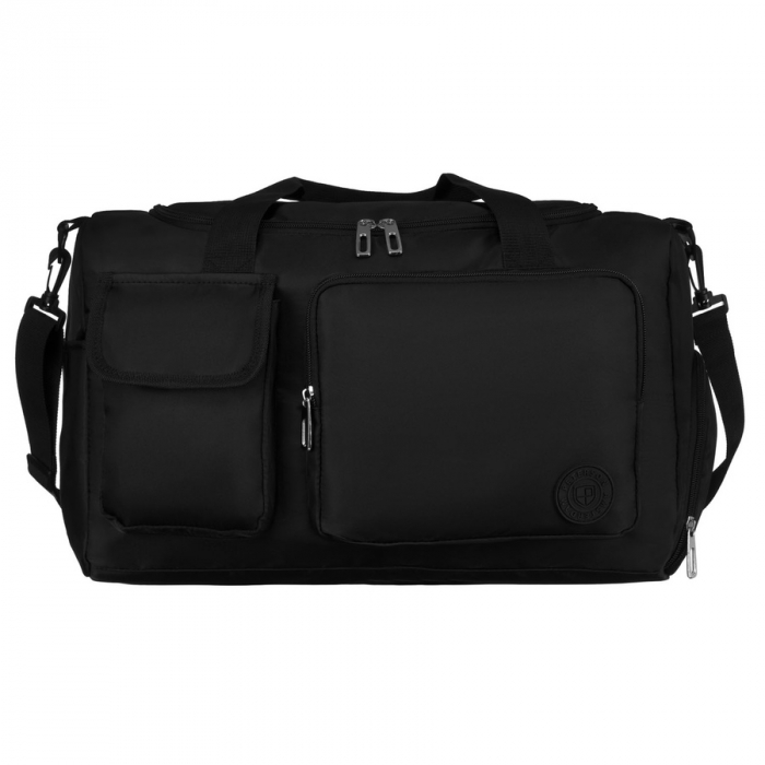 Geantă de voiaj sport din poliester negru cu curea de umăr - Peterson PTR-PTN 23032-8243 BLACK [1]
