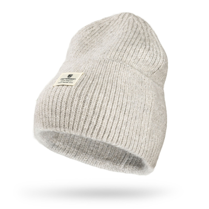 Căciulă gri de iarnă pentru femei cu logo-ul mărcii - Peterson PTR-PTN HAT-10-5493 L.GR [1]