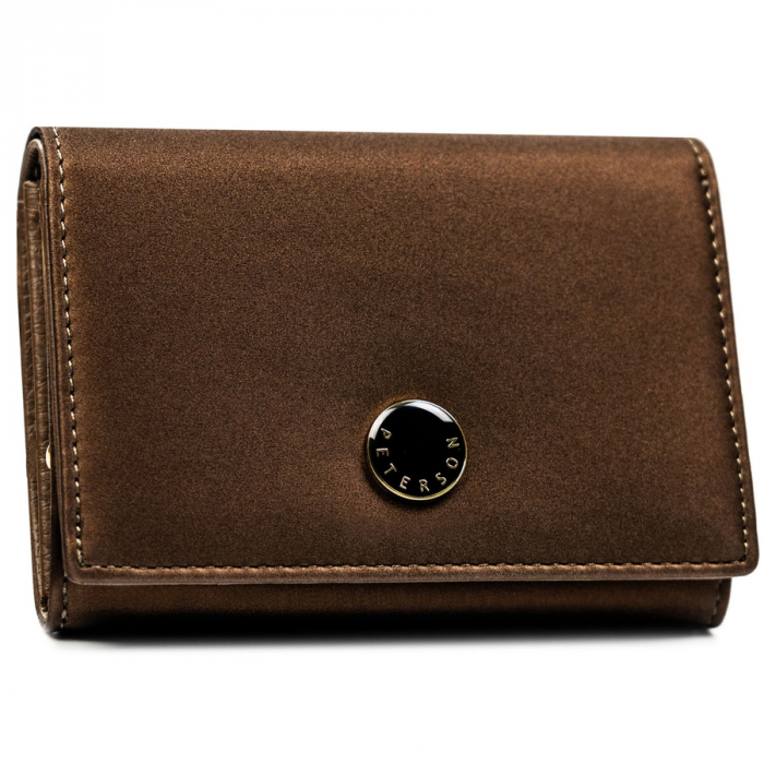 Portofel din piele naturala pentru femei Peterson PTR-PTN PS445-HNL BROWN [2]