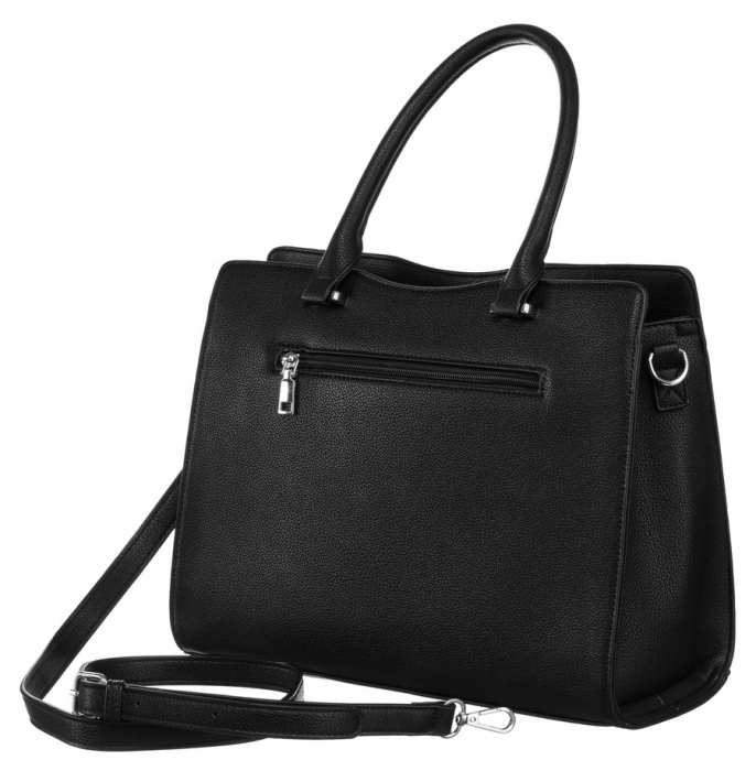 Geanta shopper de dama eleganta, incapatoare, din piele ecologica - Rovicky R-072-02-0317 BL [3]