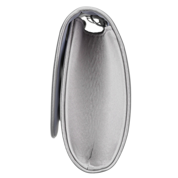 Geantă elegantă de damă, de culoare argintie, confecționată din material sintetic și închisă cu o clemă magnetică - Rovicky PTR-R-XS029-3-0795 SILVE [4]