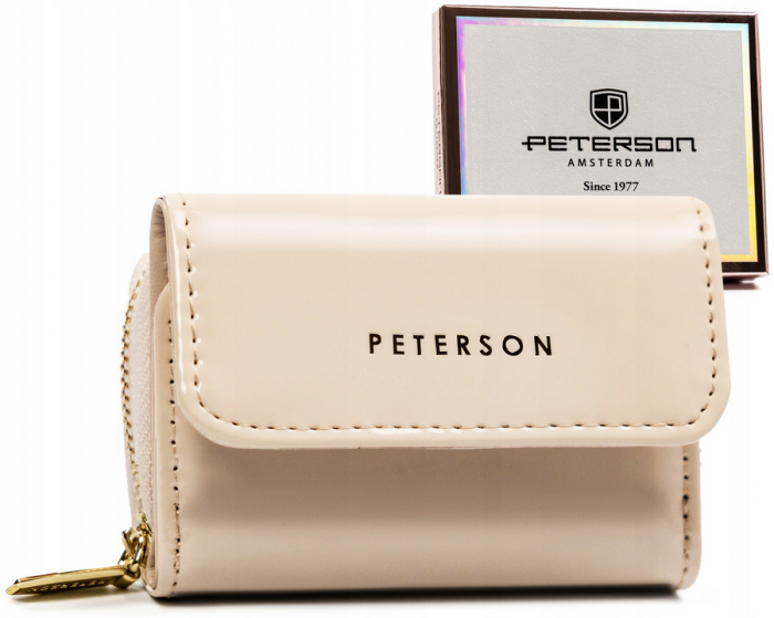 Portofel dama din piele Peterson PTR-PTN 011-LAK-5147 BAI [1]