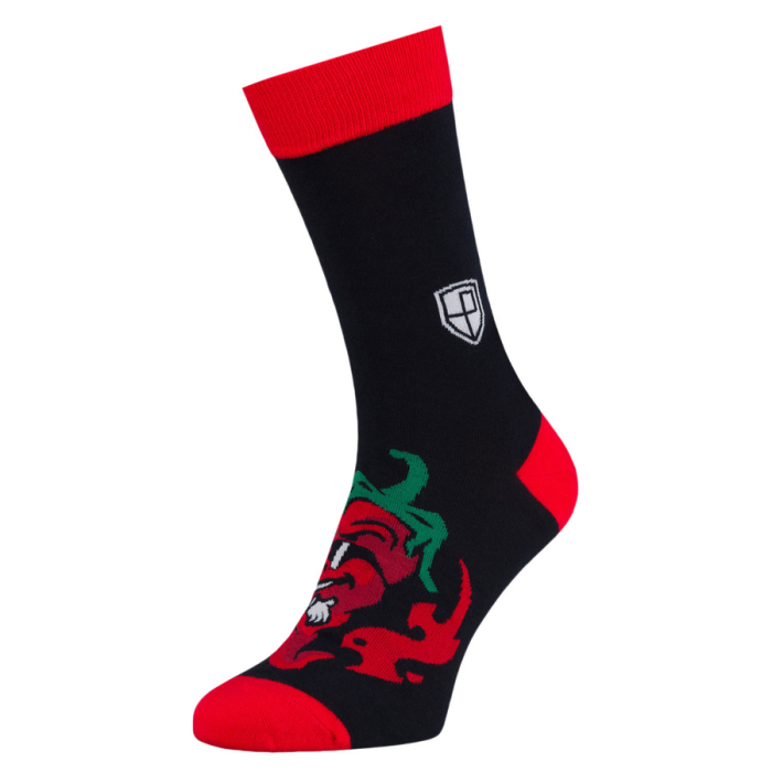 Set de șosete bărbătești în mărimile 38-44 cu model cu chili - Peterson PTR-PTN SML-S3W-CH-38-44 [22]