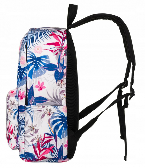 Rucsac de școală cu flori la modă, cu buzunare deschise pe laterale - Peterson PTR-PTN 79904-7989 PRT6 [3]
