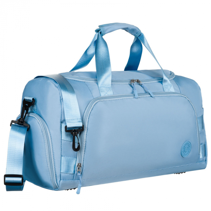Geantă de călătorie , albastru deschis, cu mâner pentru valiză - Peterson PTR-PTN 24427-8311 BLUE [2]