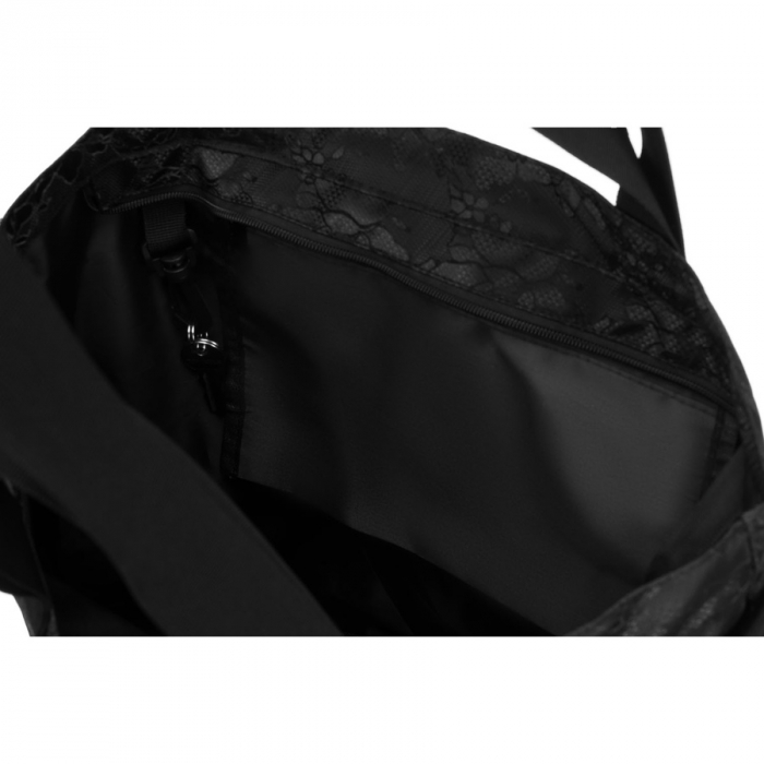 Geantă mare de damă, neagră, cu mânere și curea reglabilă - Rovicky PTR-R-TZ15605-2448 BLACK [7]