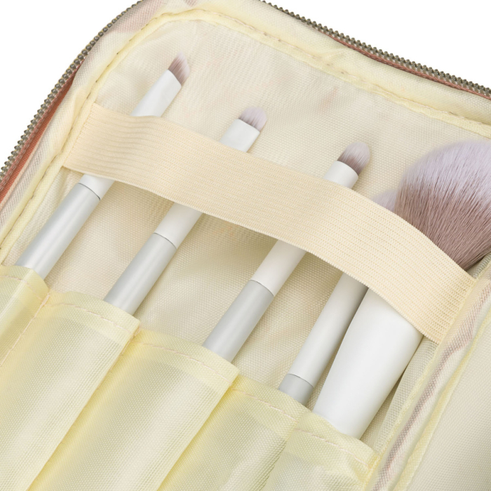 Geantă cosmetică roz, din material sintetic matlasat, cu închidere cu fermoar - Peterson PTR-PTN KOS-DA-11-3231 P [9]