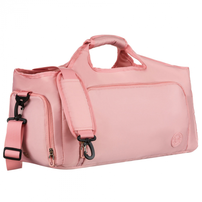 Geantă de weekend roz din poliester cu închidere cu fermoar - Peterson PTR-PTN 24480 PINK-PINK [2]